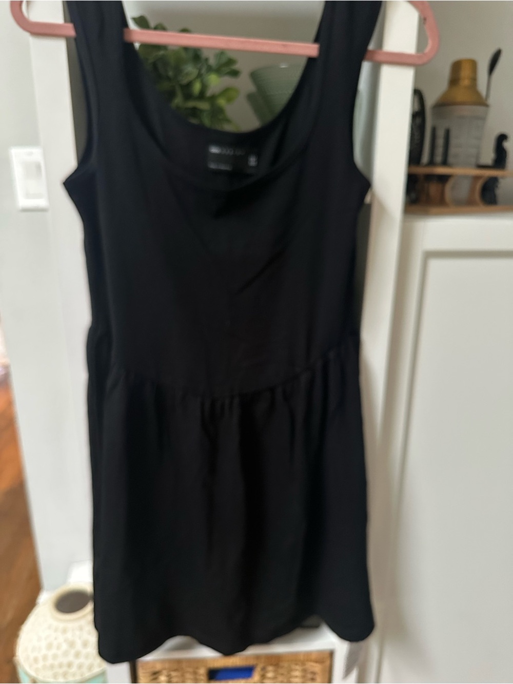 ASOS Black Sleeveless Scoop Neck Mini Dress